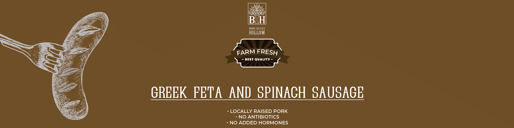 Greek Feta And Spinach Sausage