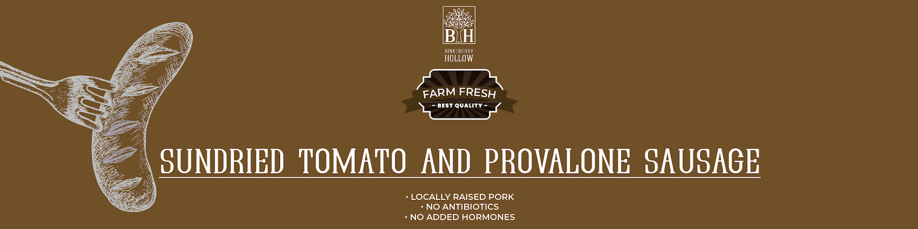 Sundried Tomato and Provolone Sausage