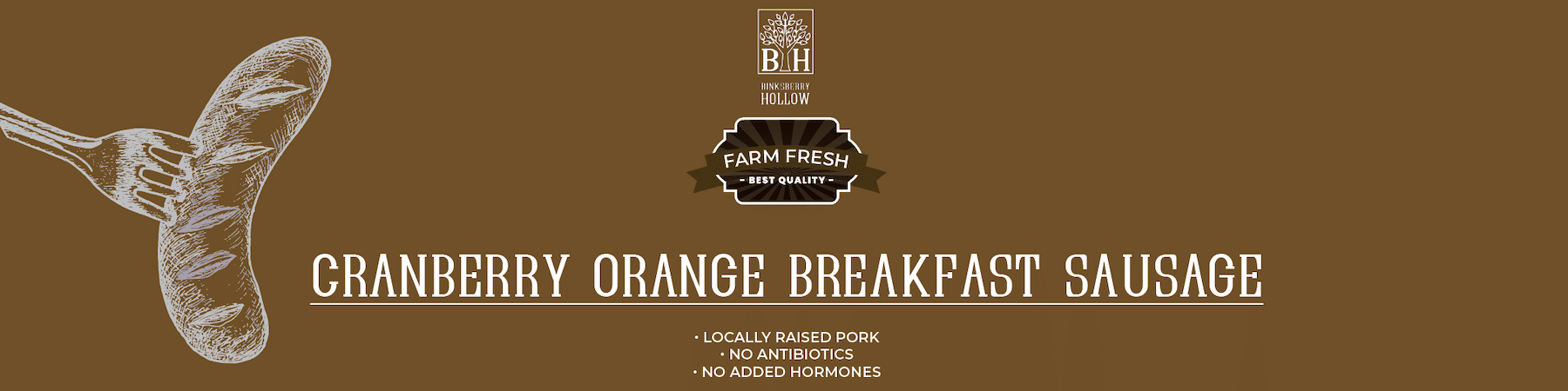 Cranberry Orange Breakfast Sausage