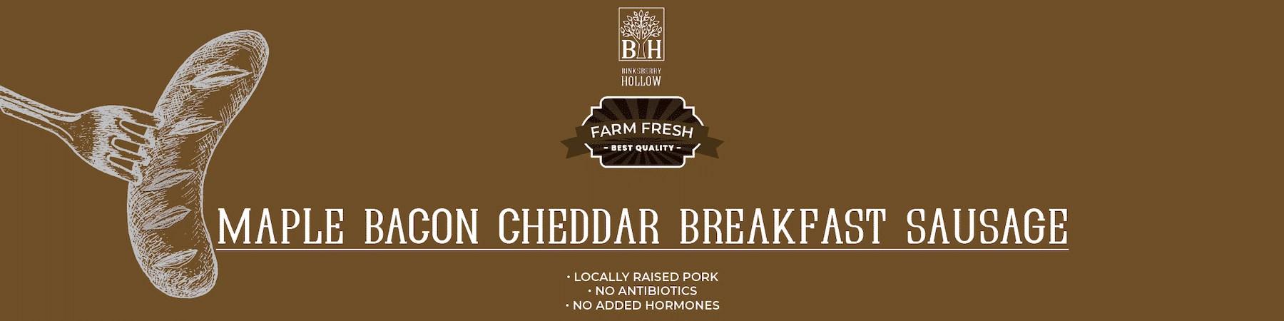 Maple Bacon Cheddar Breakfast Sausage