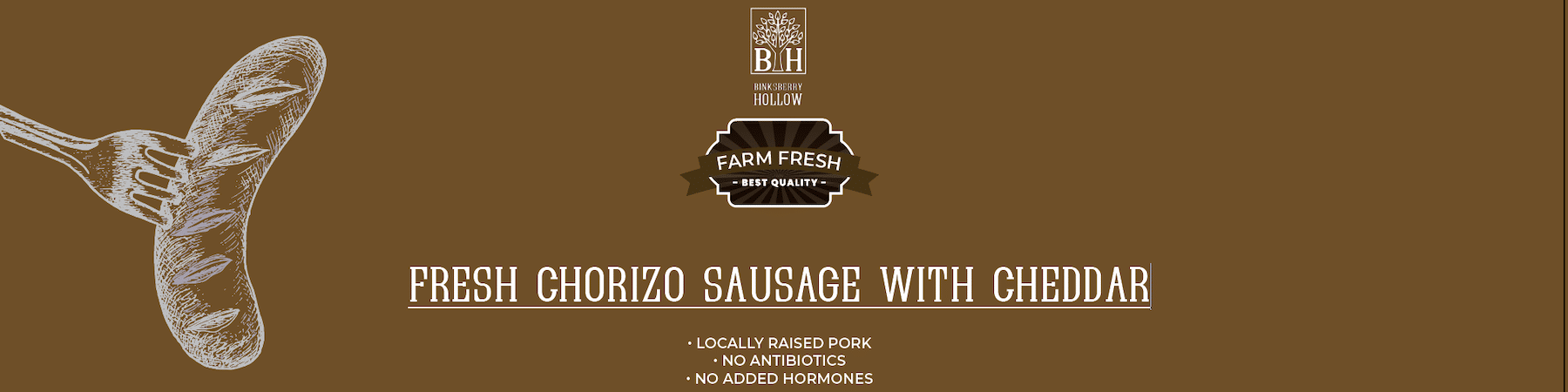 Fresh Chorizo Sausage With Cheddar