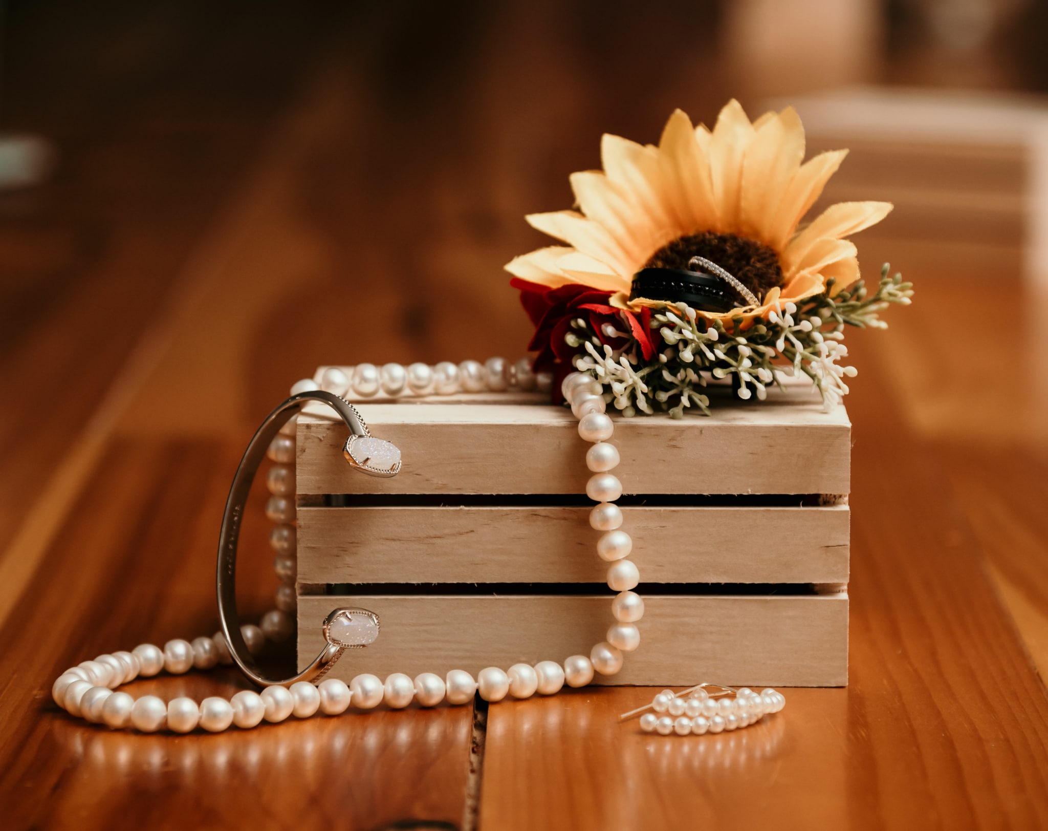 Sunflowers and Pearls - A Symbol of Love